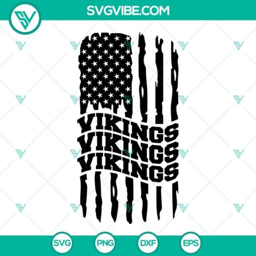 minnesota vikings american flag svg vikings football svg png dxf eps cut files 9 mockup