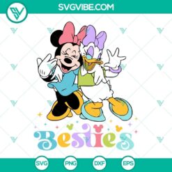 Minnie And Daisy Besties SVG Image, Friendship SVG Files, Girl Friend Trip