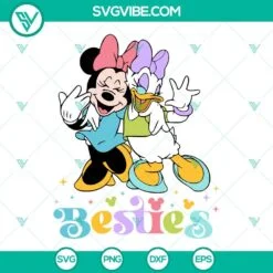 Disney, SVG Files, Minnie And Daisy Besties SVG Image, Friendship SVG Files, 2