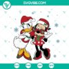 Minnie and Daisy Christmas SVG featuring bestie design, Disney characters in festive outfits. Perfect for Disney fans.