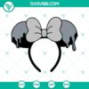 Minnie Mouse inspired bow SVG images for Disney party celebrations, Disney World themed designs with 100 SVG files available for download.