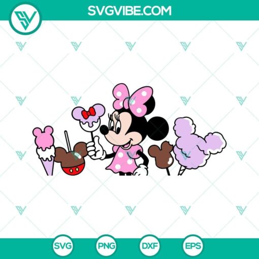 minnie disney snacks svg png dxf eps cricut silhouette vector clipart 10 mockup