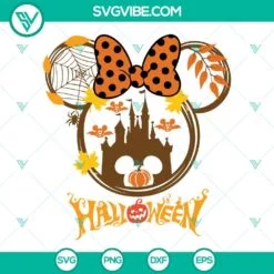 Disney, Halloween, SVG Files, Minnie Halloween Fall Pumpkin SVG File, Disney 2