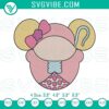 Disney Minnie Mouse as Bo Peep machine embroidery design inspired by Toy Story, featuring fun and adorable Minnie Mouse dressed as Bo Peep.