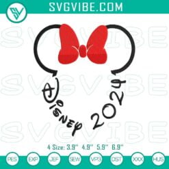 Disney Embroidery Designs, Embroidery Designs, Minnie Head Disney 2024 2