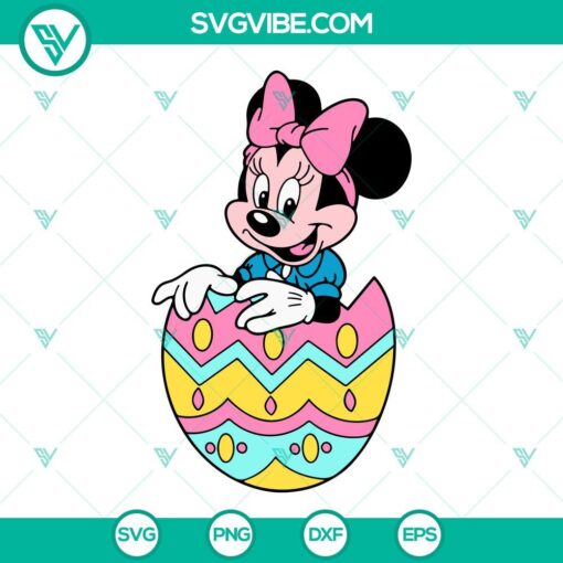 minnie in easter egg svg mouse easter svg cute disney easter day svg png dxf eps 1 mockup 1