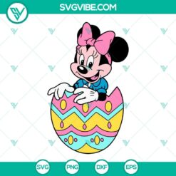 Disney, Easter, SVG Files, Minnie In Easter Egg SVG Images, Mouse Easter SVG 2