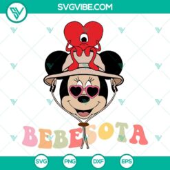 Disney, Musics, SVG Files, Minnie Mouse Bad Bunny SVG File, Bebesota SVG Images 2