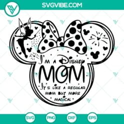 Disney, SVG Files, Minnie Mouse Ears Mom SVG Image, Disney Mom Cricut SVG, 2