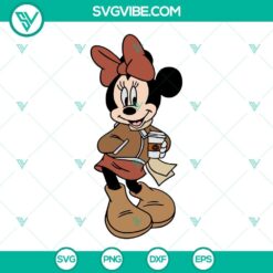 Disney, Fall, Halloween, SVG Files, Thanks Giving, Minnie Mouse Fall SVG File, 5