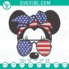 Minnie Mouse 4th of July embroidery design featuring Disney patriotic pattern, perfect for celebrating Independence Day.
