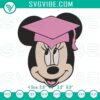 Minnie Mouse graduation cap embroidery designs, perfect for Disney graduates.