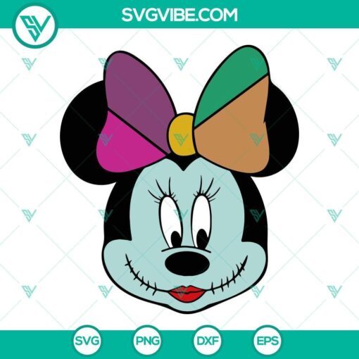 minnie mouse sally svg sally minnie nightmare before christmas svg png dxf eps 6 mockup