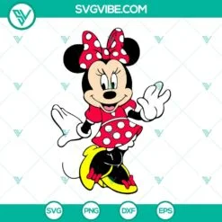 Disney, SVG Files, Minnie Mouse Smiling SVG Images, Disney Cartoon Character 2