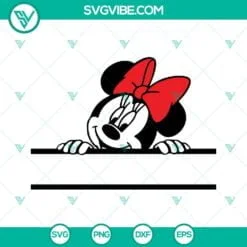 Disney, SVG Files, Minnie Mouse Smiling SVG Images, Disney Cartoon Character 4