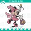 Minnie Mouse Trick Or Treat Machine Embroidery Designs, Disney Halloween Pattern for festive crafting projects.