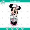 Minnie Mouse Nurse SVG with Healthcare Box design, perfect for Disney fans in medical field.