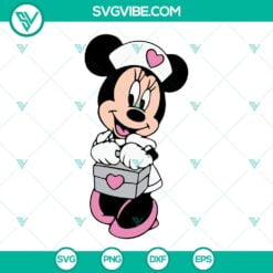 Disney, SVG Files, Minnie Nurse SVG Image, Mouse Nurse SVG Images, Healthcare 2