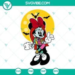 Disney, Halloween, SVG Files, Minnie Sally SVG Files, Disney Halloween SVG 2