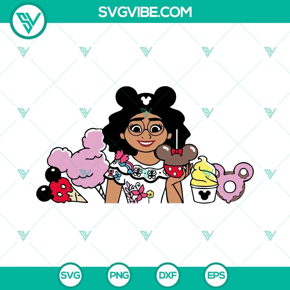 Disney, SVG Files, Mirabel Madrigal Disneyland Snacks SVG Image PNG DXF EPS 1