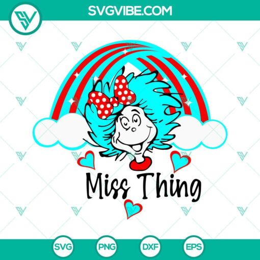 miss thing rainbow svg thing girl svg dr seuss svg png dxf eps files 7 mockup