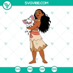 Disney, SVG Files, Moana SVG Image Bundle, Moana Silhouette SVG File, Baby 3