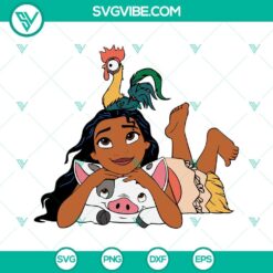 Disney, SVG Files, Moana SVG Image PNG DXF EPS Layered, Moana Cut File, Moana 2