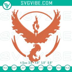 Anime Embroidery Designs, Embroidery Designs, Moltres Logo Embroidery Designs, 6