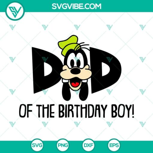 mom and dad of birthday boy goofy svg disney kid birthday svg png dxf eps 1 mockup