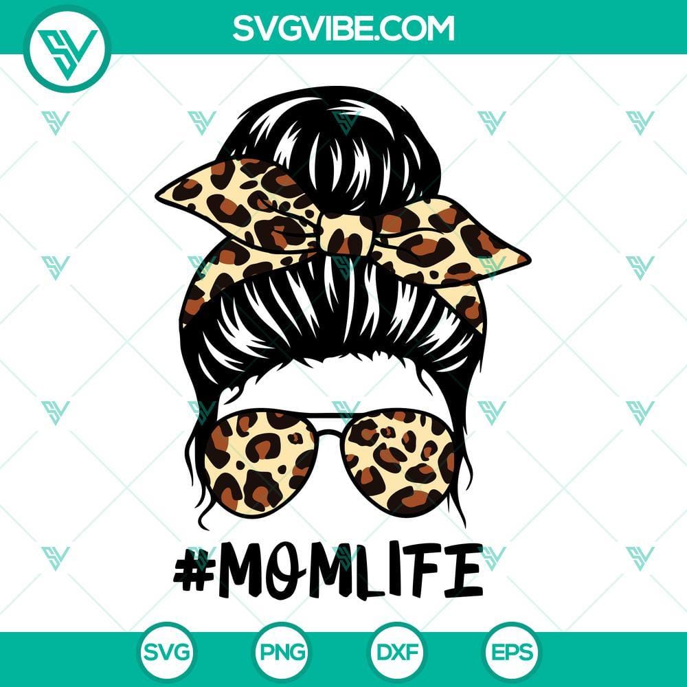 mom-life-leopard-svg-mom-life-svg-messy-bun-svg-momlife-svg-messy-bun-hair-svg-headband-mom-life-svg-cut-file-cricut-silhouette-7-mockup.jpg Mom Life Leopard SVG file with Messy Bun design, perfect for Momlife craft projects.