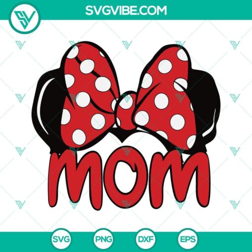 mom red bow svg disney minnie mouse red bow mom svg mothers day svg mom svg gift idea for mom 6 mockup