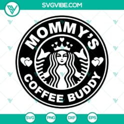 Starbucks Cup Wrap, SVG Files, Valentine's Day, Mommys Coffee Buddy SVG 10