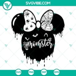 Disney, Halloween, SVG Files, Momster SVG Download, Minnie Mouse Halloween SVG 2