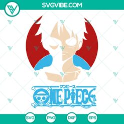 Anime, SVG Files, Monkey D Luffy One Piece SVG Image, Straw Hat Pirates SVG 2