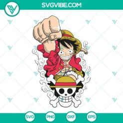 Anime, SVG Files, Monkey D Luffy One Piece SVG Image, Straw Hat Pirates SVG 3