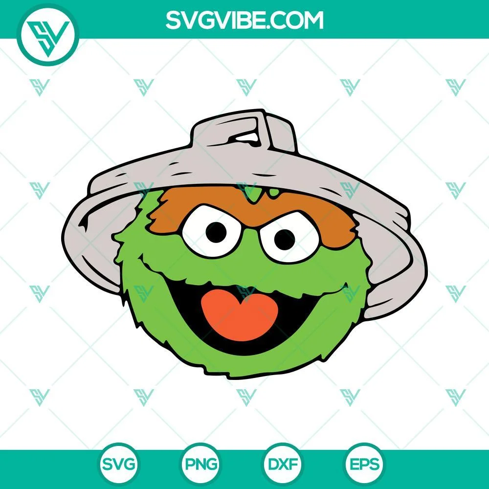 Cartoons, SVG Files, Monster Faces Sesame Street SVG File Bundle, Cookie 2