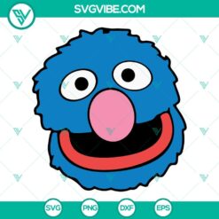 Monster Faces Sesame Street SVG Image Bundle, Cookie Monster SVG Files, Elmo 8