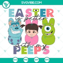 Disney, Easter, SVG Files, Monsters Inc Bunny SVG File, Easter Is Better With 2