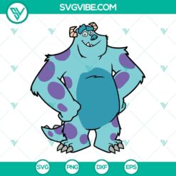 Disney, SVG Files, Monsters Inc SVG File, James P Sullivan SVG Files, Cartoon 2