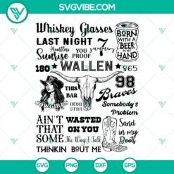 Musics, SVG Files, Wallen Hardy 24 SVG Download Cut Files Morgan Wallen  4