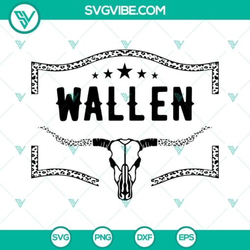 morgan wallen svg wallen all black bullskull svg country music svg bullskull svg 5 mockup