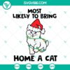 Funny Christmas Cat SVG download, perfect for cat lovers. Best for craft projects.