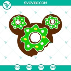 Mouse Ears Green Donut SVG Download Bundle, Mickey Minnie SVG Image, Mouse Lucky 2