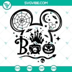 Disney, Halloween, SVG Files, Mouse Ears Halloween Boo SVG Download, Disney 4