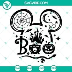 Disney, Halloween, SVG Files, Mouse Ears Halloween Boo SVG Download, Disney 2