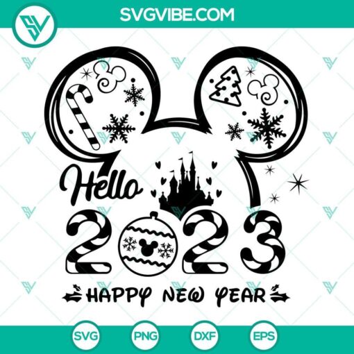 mouse ears happy new year 2023 svg hello 2023 svg mouse ears svg new year eve svg welcome 2023 svg 6 mockup