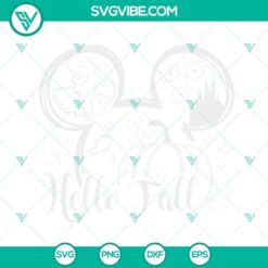 Disney, Fall, SVG Files, Hello Fall SVG Images, Autumn SVG Image, Disney Mickey 3