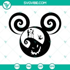 mouse ears jack and sally svg jack skellington mickey head svg disney jack and sally svg bundle 6 mockup