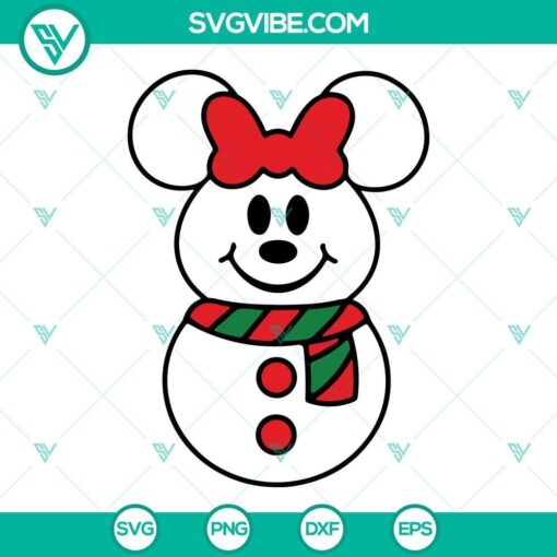 mouse snowman christmas svg disney mickey minnie snowman svg snowman svg bundle 5 mockup