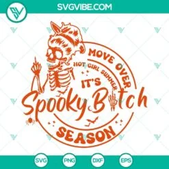 Halloween, SVG Files, Spooky Season Skeleton Hand SVG File, Spooky Vibes SVG 3